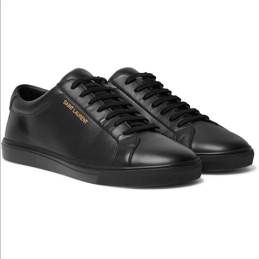 BLACK MENS YSL SNEAKERS